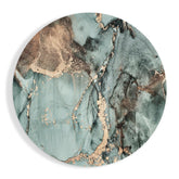 Turquoise Marble Glass Wall Art.
